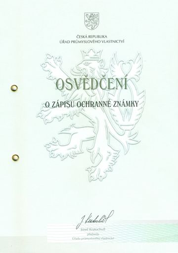 Osvědčení o zápisu ochranné známky