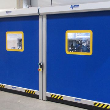 Two-position welding machine with high-speed gate and with large working area