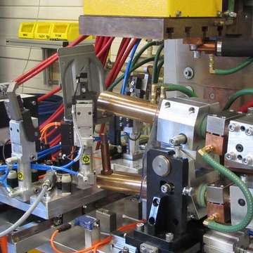 Welding tools for classic spot welding on a welding press machine (pliers type X)